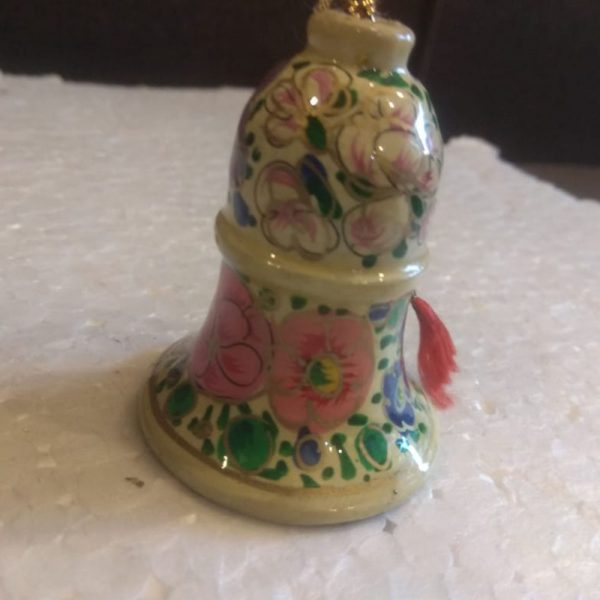 Pink Floral Hand Painted Designer Bell