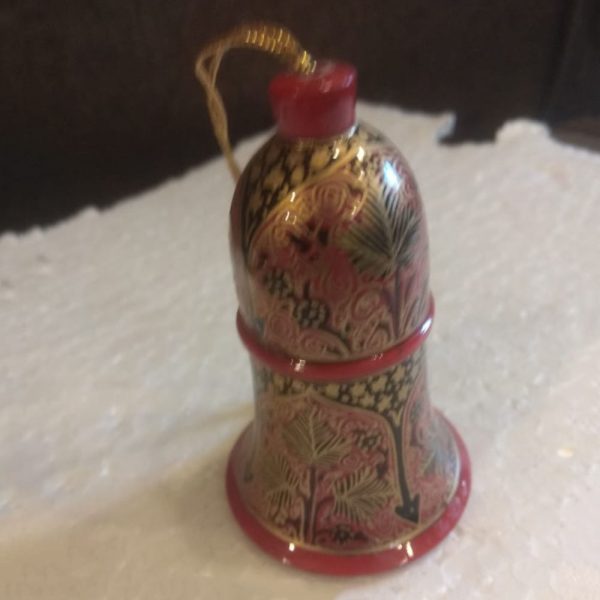Red & Golden Hand Painted Designer Bell