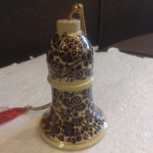 White & Black Hand Painted Designer Bell