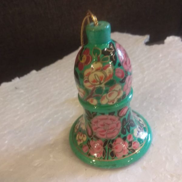 Sea Green Floral Hand Painted Designer Bell