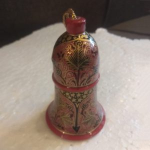 Red & Golden Hand Painted Designer Bell
