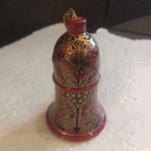 Red & Golden Hand Painted Designer Bell