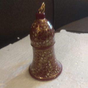 Mahroon & Golden Hand Painted Designer Bell