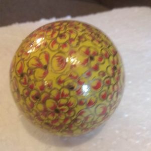 Off-White Floral Hand Painted Decorative Ball