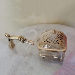 Silver Dhoop Burner Designer with Grip