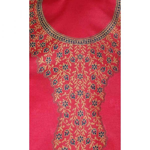 Peach Pink Color Pashmina Suit with Stole