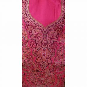 Pink Color Pashmina Suit with Stole