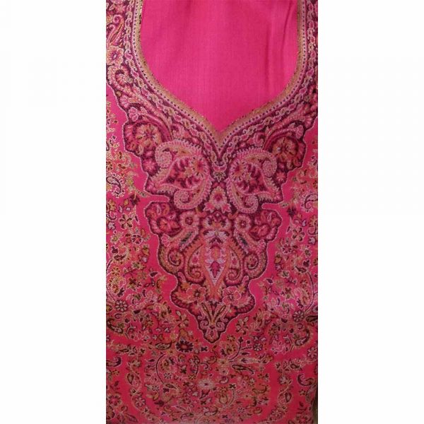 Pink Color Pashmina Suit with Stole