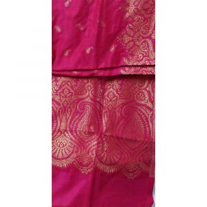 Pink Color Golden Work Stole