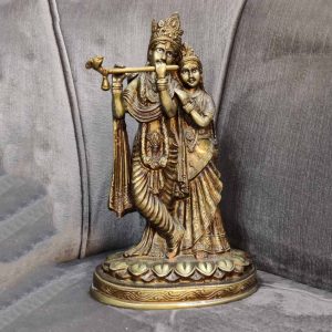 Radha Krishan Standing Hand Crafted Idol