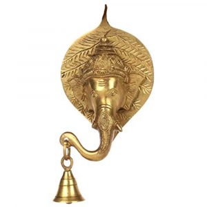 Hanging Leaf Ganesha with Bell