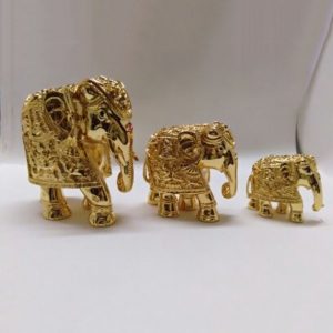 Gold Color Elephant Family Set