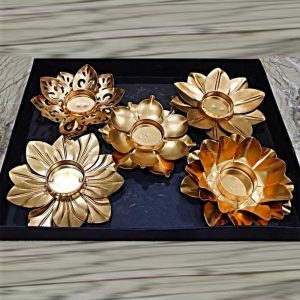 Lotus Shape 5 Designer Diya