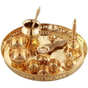 Puja Brass 12" Thali