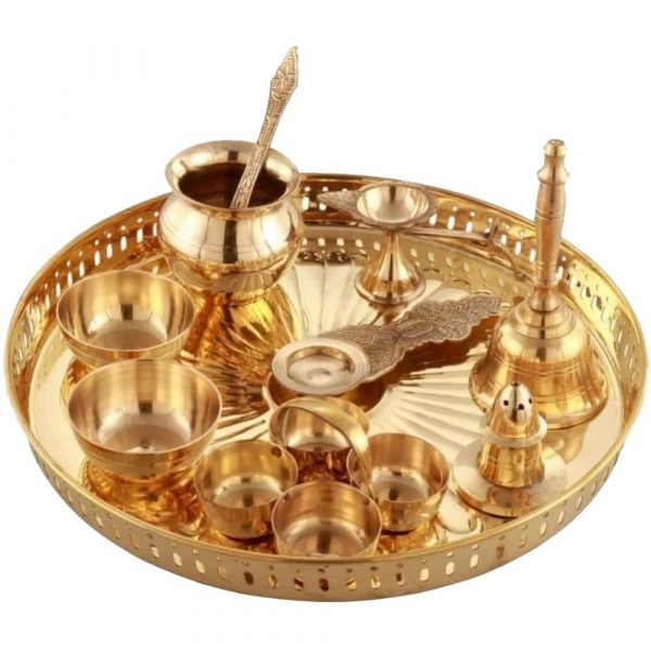 Puja Brass 12" Thali
