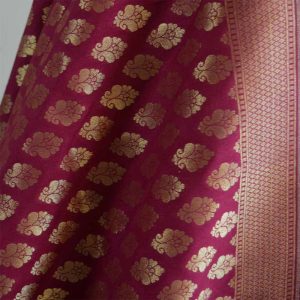 Red & Gold Banarasi Dupatta
